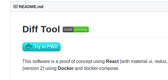 PWD button in README github page